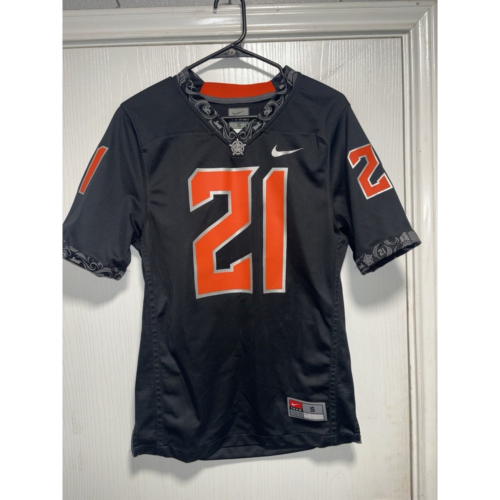 2017 Oklahoma State Cowboys Football Alternate Black Nike Jersey Small